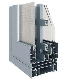 150H系列隔热窗纱一体窗(内开内倒)